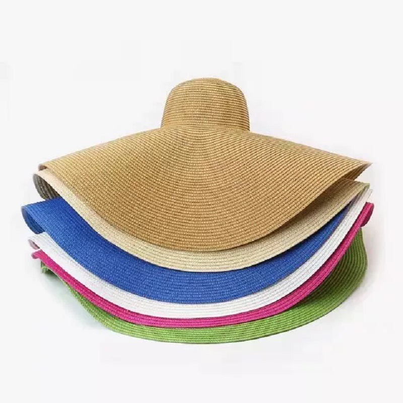 Oversized Beach Straw Hats for - Sun Hat Wide Brim ulasan dan harga