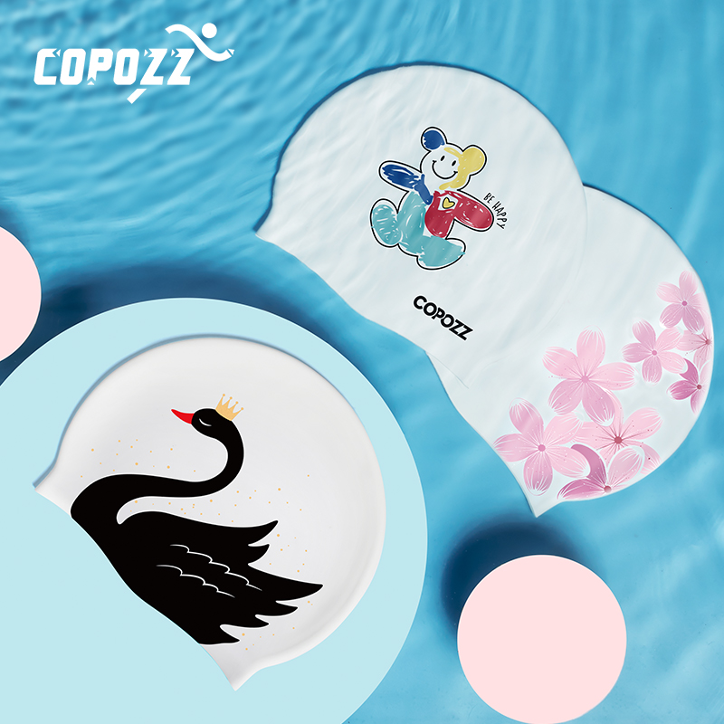 Pattern Adult Swimming Caps Me - Swim Hat Silicone ulasan dan harga