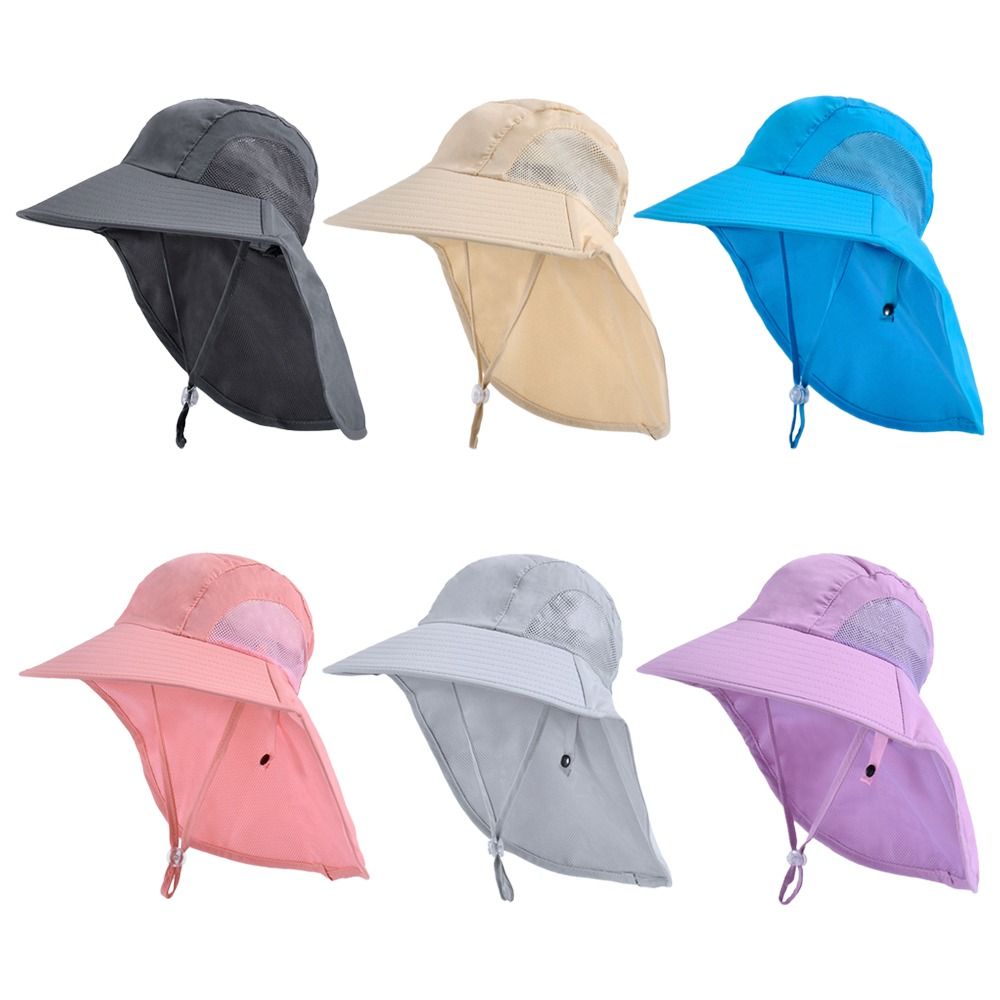 Sunscreen Boy Girl Beach Cap C - Sun Hat Wide Brim ulasan dan harga