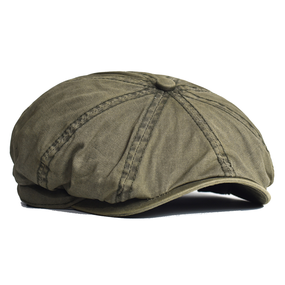 Washed Cotton Newsboy Cap Peak - Dad Hat Cotton ulasan dan harga