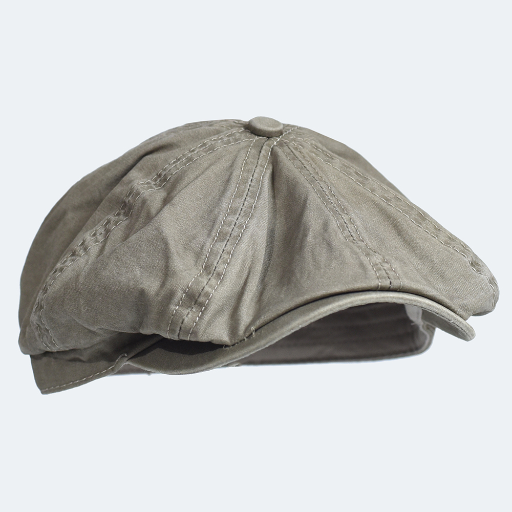Washed Cotton Newsboy Cap Peak - Dad Hat Cotton ulasan dan harga